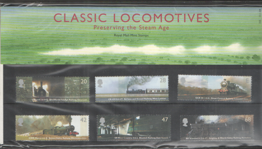 (image for) 2004 Classic Locomotives Royal Mail Presentation Pack 355 - Click Image to Close